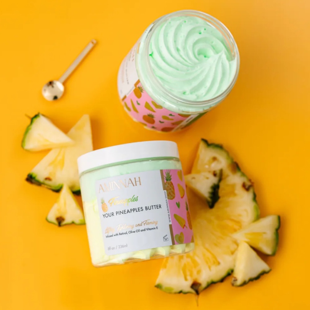 AMINNAH Skincare “Fineapples” Whipped Tightening & Firming Pineapple Body Butter